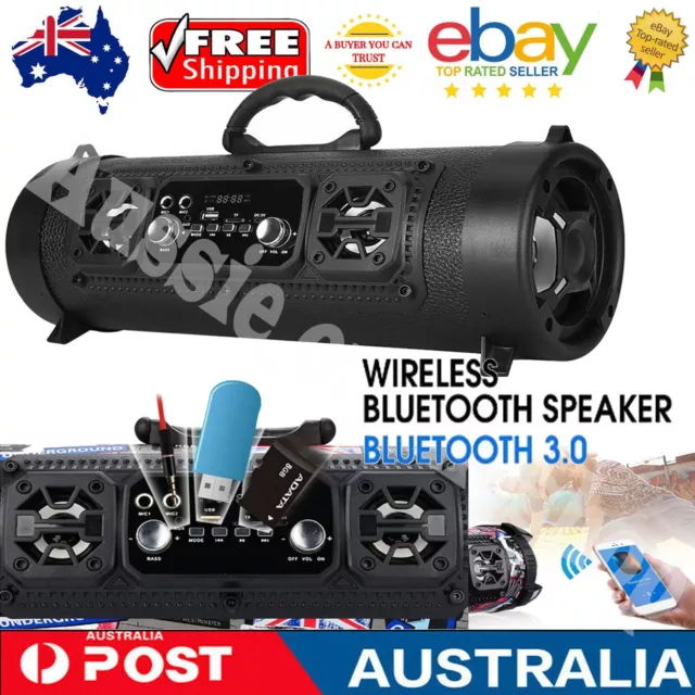 Portable Bluetooth Speakers Wireless Waterproof Super Bass Stereo Outdoor Music