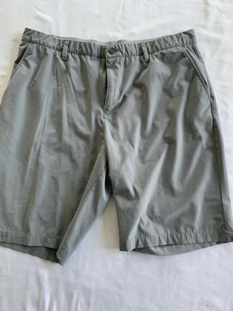 Adidas Men's Chino Golf Shorts Size 40 Gray Flat Front 365 Golf Shorts