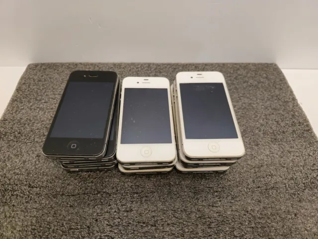 11x Apple iPhone 4 / 4S - 8GB - 16GB - schwarz und weiß defekt icloud