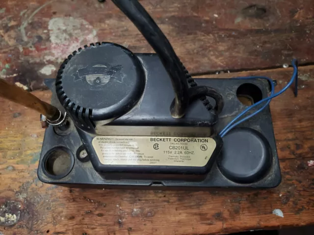 Beckett Low Profile Condensate Pump CB201UL 115V. Works Great