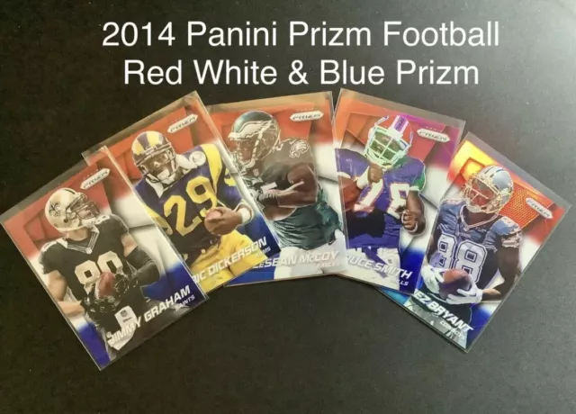 2014 Panini Prizm Red White Blue Football Cards - Build Your Set (3 - 173)