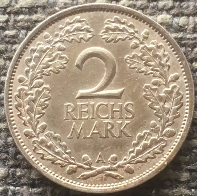 Weimarer Republik 2 Reichsmark 1926 A Silber 9