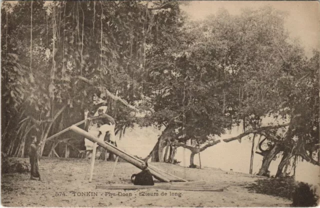 CPA AK VIETNAM PHU-DOAN Long Saws INDOCHINA (1221748)