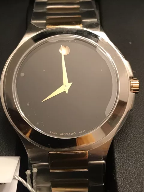 NEW MOVADO MUSEUM MEN'S WATCH 0606181 working, in box, papers, $900.00 value 2