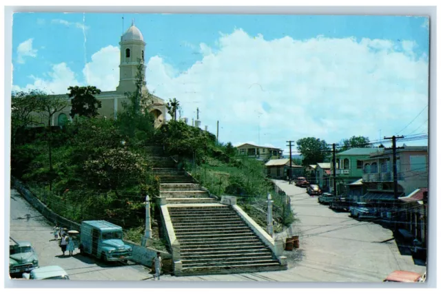 Hormigueros Puerto Rico Postcard Church of La Monserrate 1958 Posted Vintage