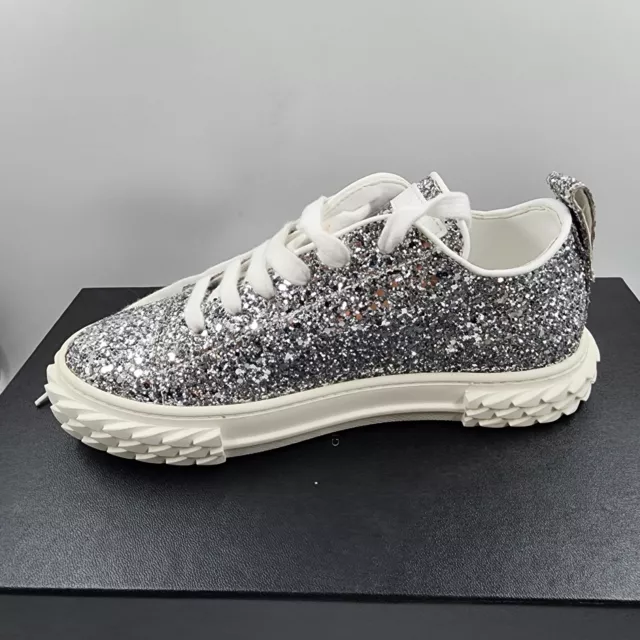 Giuseppe Zanotti Sierra Glitter Combo Low Top Sneakers Women's 36/5 Glittered
