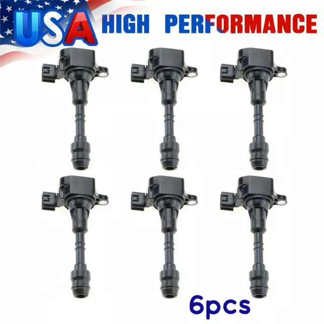 6PC JNS354 IGNITION COIL UF349 22448-8J11C For ALTIMA MAXIMA 3.5L V6