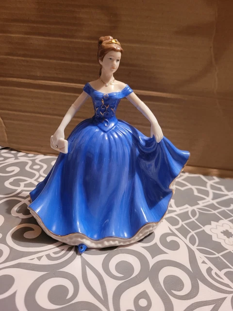Vintage Annie Rowe Leonardo Sammlung Lady Figur Tragen Diamant Halskette