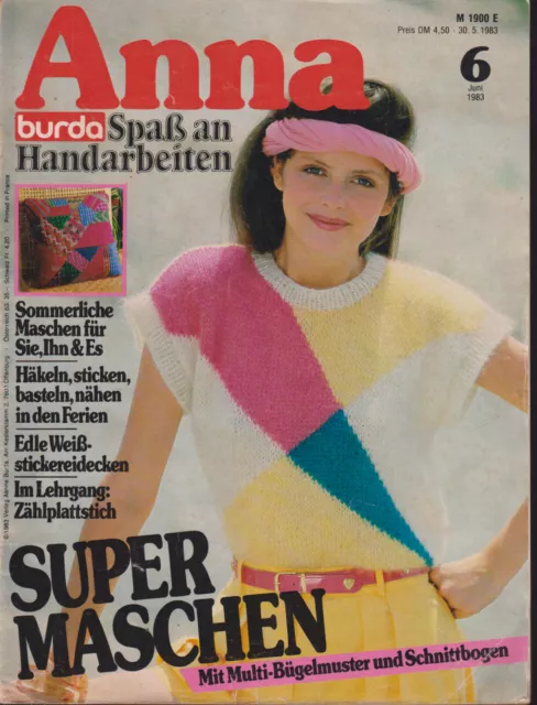 Anna burda Spass an Handarbeiten Heft 6 - 1983