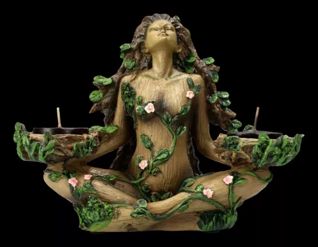 Soporte Velas de Té - Madre Erde Balance Of Nature - Fantasía Regalo