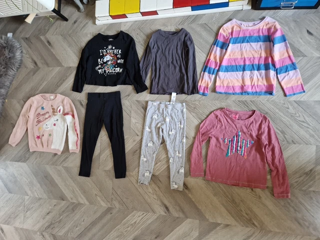 Piccolo pacchetto di abiti autunno/inverno per ragazze età 5-6 anni da Next, M&S, F&F