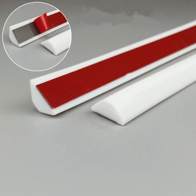 Bande D'étanchéité En Silicone Pour Salle De Bain - Noir - 200 Cm De Long, 15 Mm De Haut - Empêche Les Fuites D'eau Sous La Porte