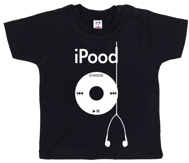 T-shirt divertente bambino ""iPod"" maglietta ragazzo bambina iPod MP3 regalo neonato