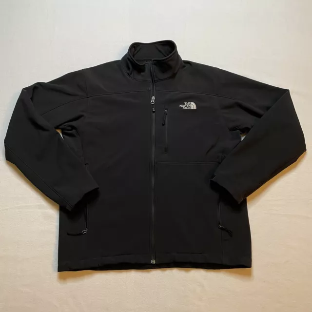 The North Face Apex Bionic Jacket Mens L  Soft Shell Black Full Zip