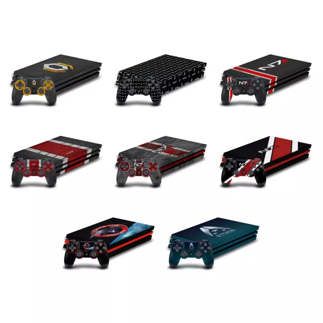 Official Ea Bioware Mass Effect Graphics Vinyl Skin For Sony Ps4 Pro Bundle