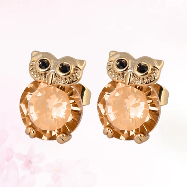 1 Paar Nette Eule Design Ohrring Cartoon Eule Form Ohrringe Ohrstecker Schmuck G