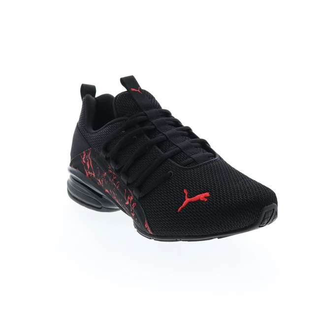 Puma Axelion City Escape 37722101 Mens Black Canvas Athletic Running Shoes