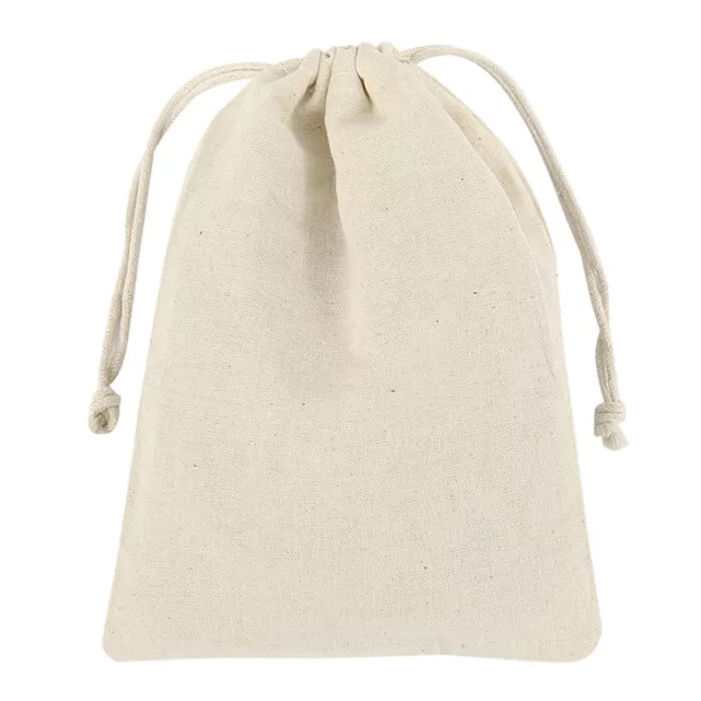 50Pcs Mini Gift Bags Gift Pouches Small Drawstring Bag Linen Gift Pouch 10* 8cm