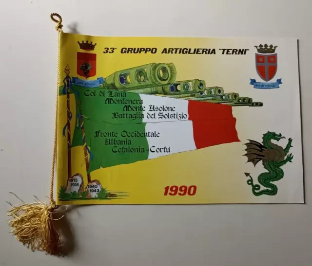 B346 Calendario 33° Gruppo Artiglieria Terni 1990 Con Cordoncino