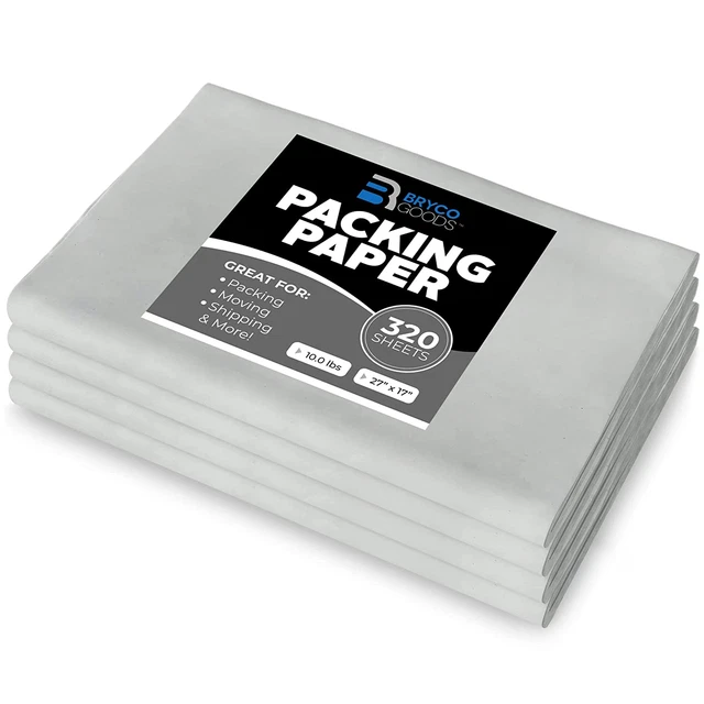 Packing Paper Sheets for Moving - 10Lb - 320 Sheets of Newsprint Paper - Must Ha