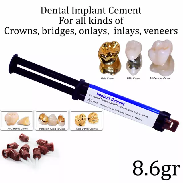 Dental Implant Cement Crown & Bridge Veneers Onlays Inlays Automix Self Adhesive