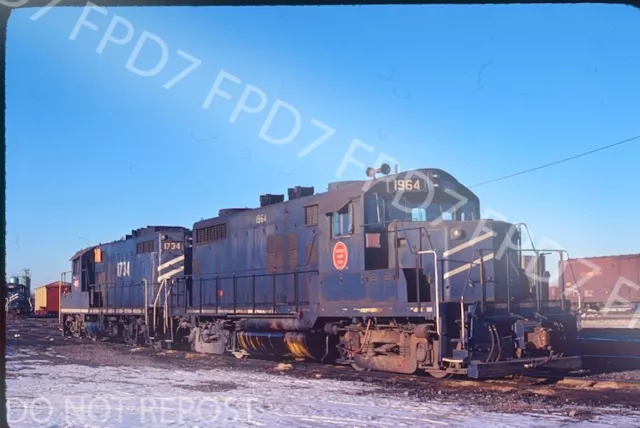 ORIGINAL FOLIE MP Missouri Pacific GP18 1964 Szene; Dolton, IL; Januar 1981