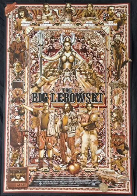 Ise Ananphada - The Big Lebowski (variant 2) Movie Poster rare,numbered, limited