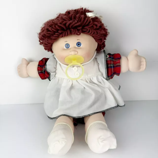 Cabbage Patch Kids Doll 25th Anniversary Play Along Girl Pacifier Red-Brown Hair