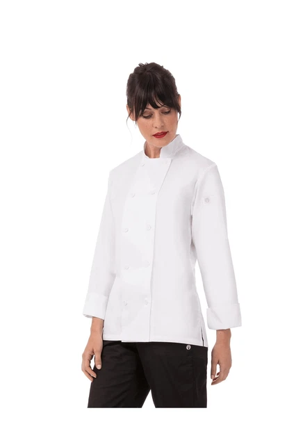 Chef Works Women's Sofia Chef Coat Small White