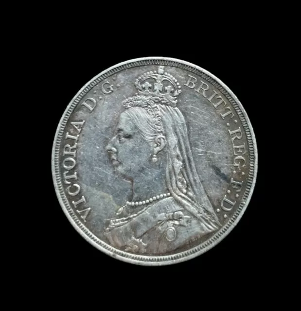 1887 Queen Victoria Silver Crown Coin