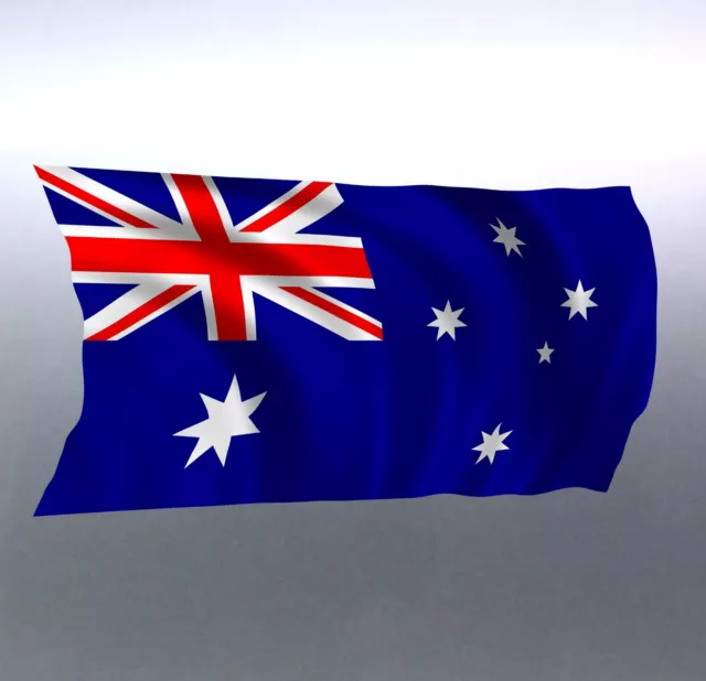 Waving Australia flag sticker aussie Straya Vinyl cut car stickers Australian FO