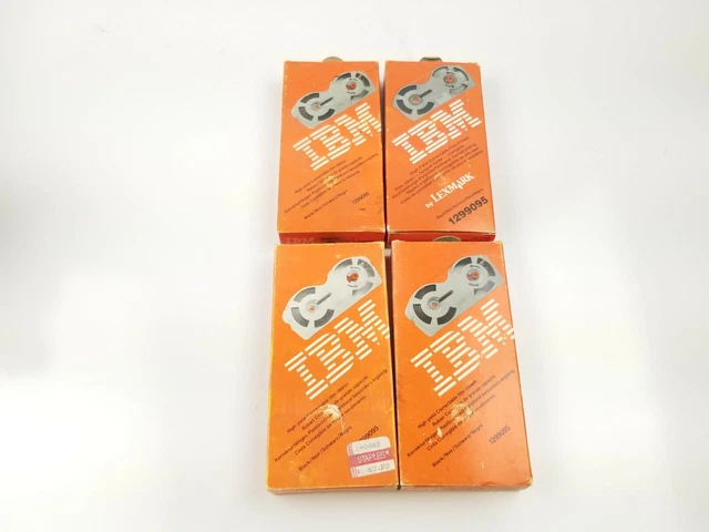 IBM Lexmark 1299095 High Yield Correction Film Ribbon Typewriter Lot of 4
