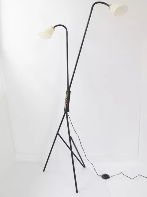 Superbe Lampadaire Liseuse Double 1950 Vintage 50S French Rockabilly Floor Lamp