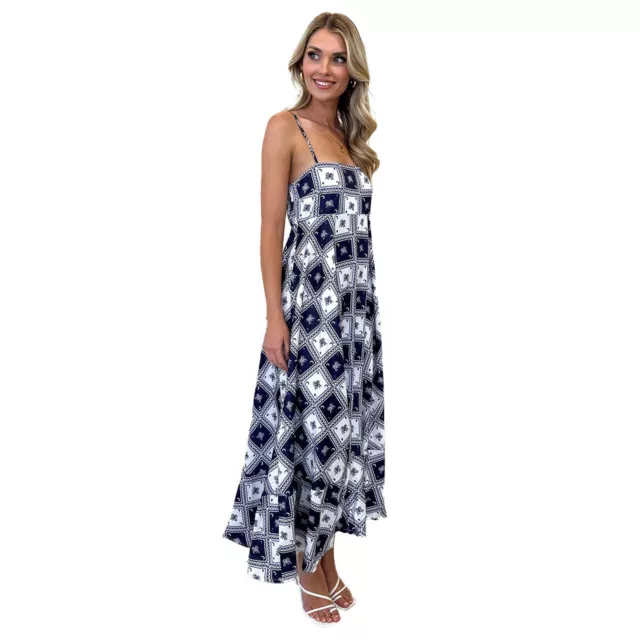 FLORAL FLOWY SUMMER Slim Fit Long Dress Womens $17.99 - PicClick