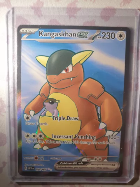 PSA 8 Pokemon 151 TCG - Kangaskhan ex 190/165 - Full Art Ultra Rare Holo  Card