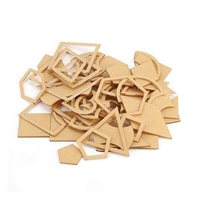 6-teiliges Quiltvorlagen Set Aus Acryl - Quadratische Schablonen 38-165 Mm, Mit Aufbewahrungsring