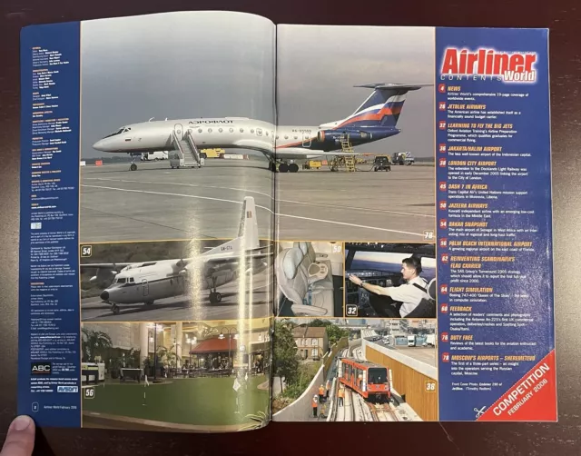 AIRLINER WORLD MAGAZINE Jet Blue Airways American Low-Cost Success Feb 2006 2