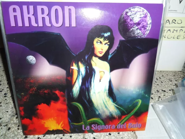 Akron La Signora Del Buio Italian Prog Prima Stampa Black Widow Lp