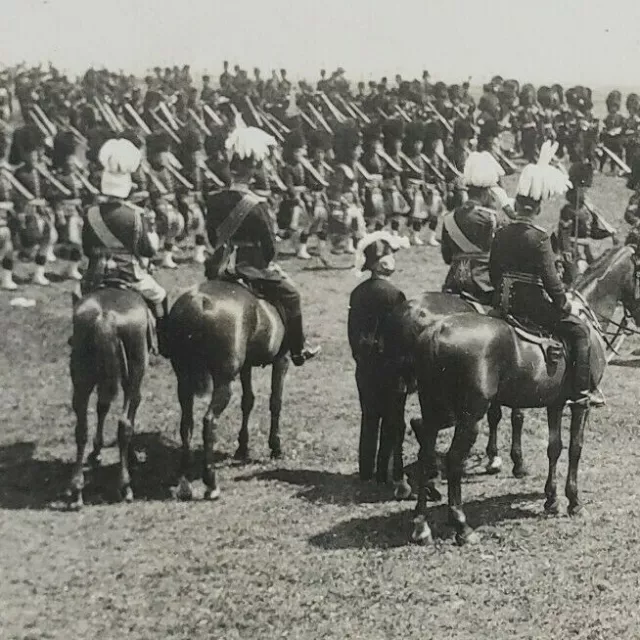 Toronto 48th Highlanders WWI Canadian Soldiers Marching War Stereoview G433