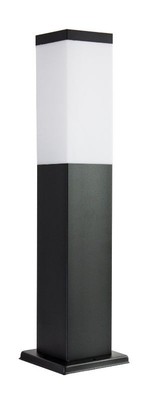 Betula Esterni Nero Acciaio Inox 45cm IP44 Angolare E27 Betula Dissuasore Giardino 