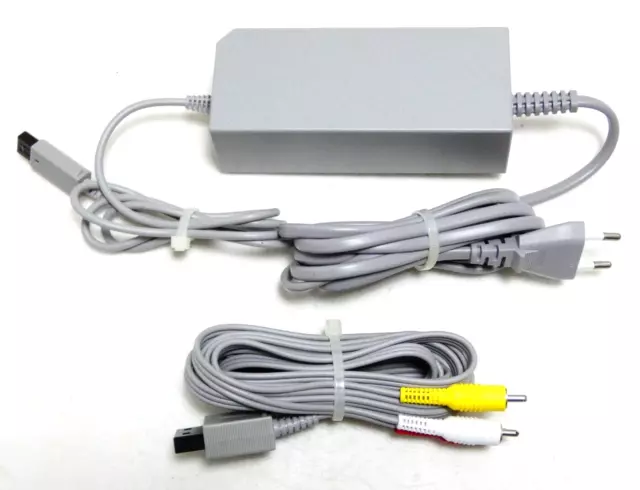 Bloc Alimentation Et Cable Video Officiel Console Nintendo Wii Ac Adapter Alim
