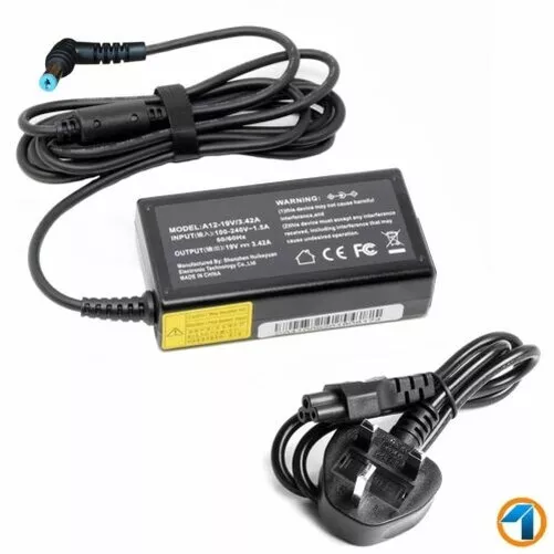 Acer Aspire One AC Alimentation Chargeur Adaptateur 19V 3.42A 65W +Câble / pas