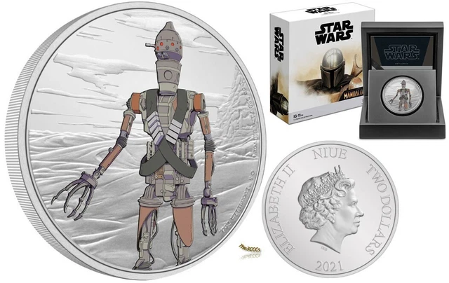 2021 Silver Assassin Droid Ig-11 Coin