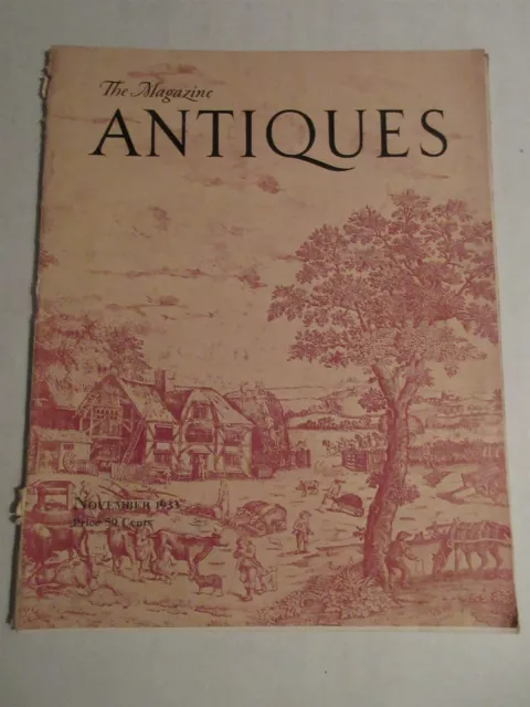 Antiques The Magazine November 1933 Evolution of Charles II chairs Silhouettes