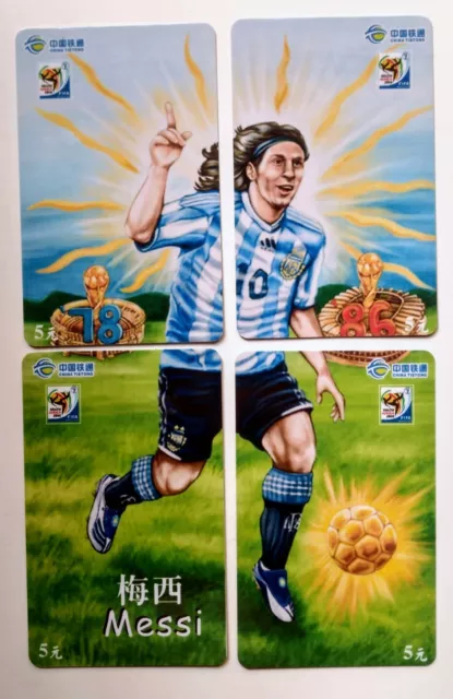 Lote Tarjeta Telefónica Telefono Puzle Puzzle Leo Messi World Cup Sudafrica 2010