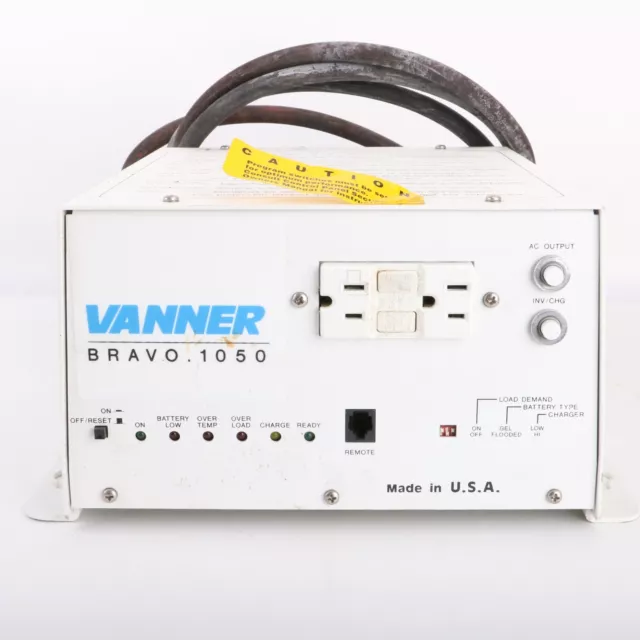 QBC10-12/SP01 Vanner Inverter 12V Input 120V Output Bravo 1050