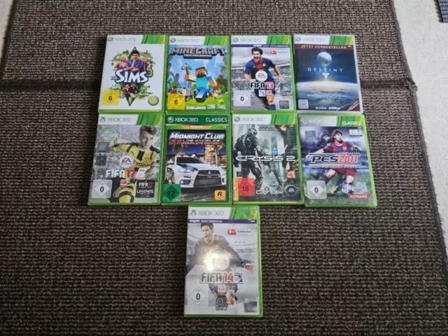 Xbox 360 Spielesammlung Konvolut 9 Stück