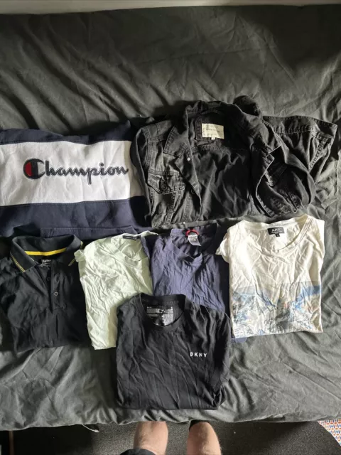 Mens Designer Job Lot T-shirts / Jackets Size Small