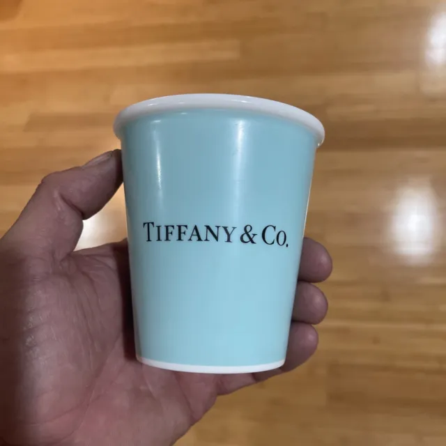 TIFFANY & CO FINE BONE CHINA Paper Cup Design Quantity 1 Made in Japan Coffee