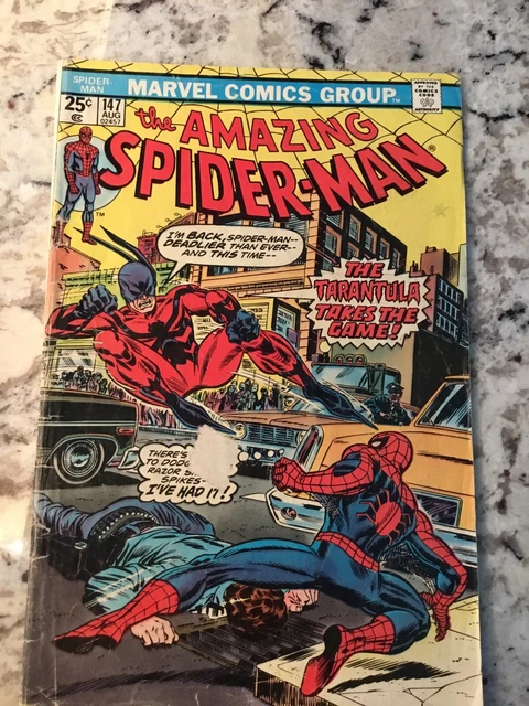 Marvel Comics - Amazing Spider-Man #147 - 1975 -Tarantula - Mark Jewelers Insert